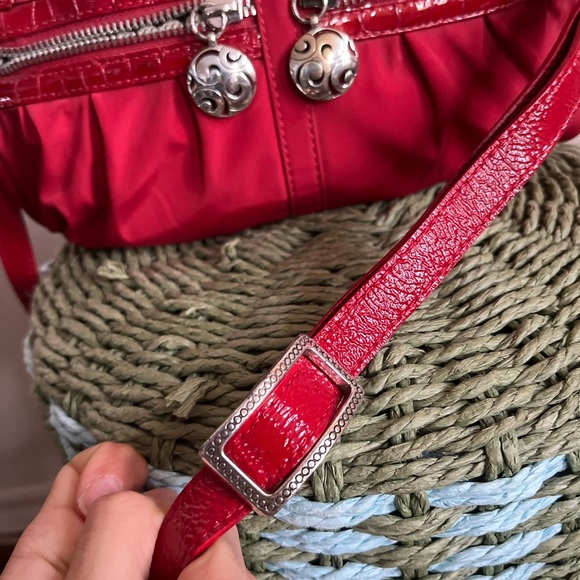 Brighton VTG Red Crossbody Nylon Bag - Picture 3 of 16